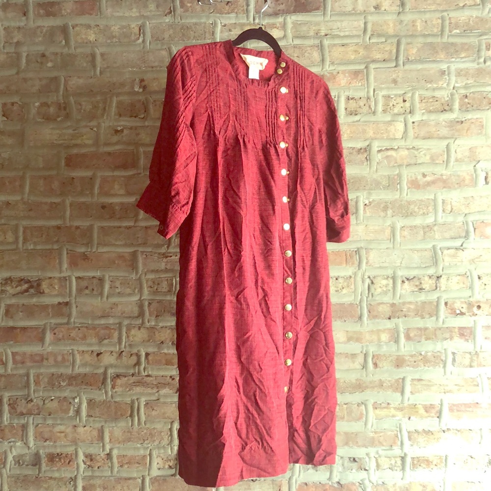 Silk plaid shirt dress from Anthropologie